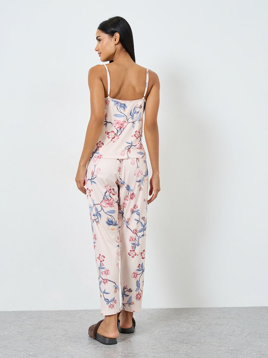 Pack of 3 - Floral Cami, Robe and Pyjama Set