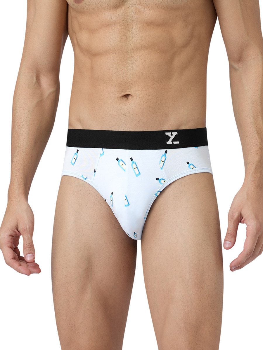 Men Surf Super Combed Cotton Printed Antibacterial Briefs