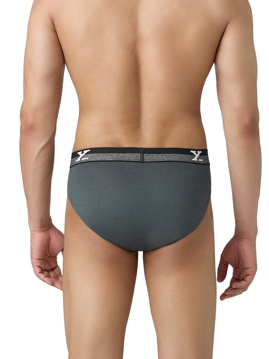 Men Solid Combed Cotton Briefs