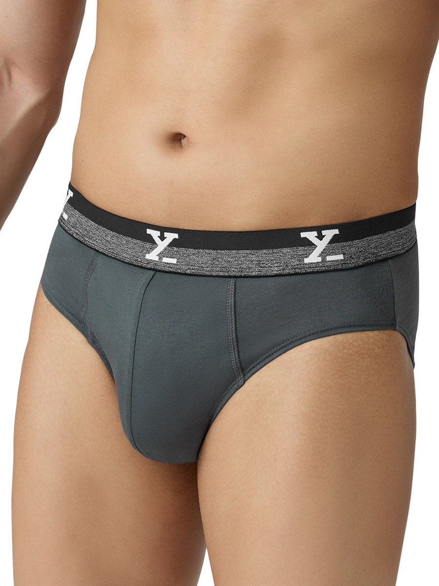 Men Solid Combed Cotton Briefs
