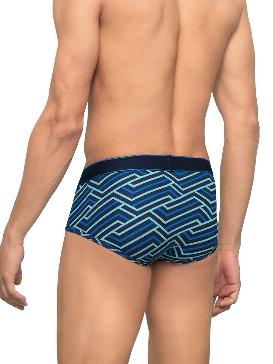 Pack of 2 - Men Cotton Stripes Parallax Briefs