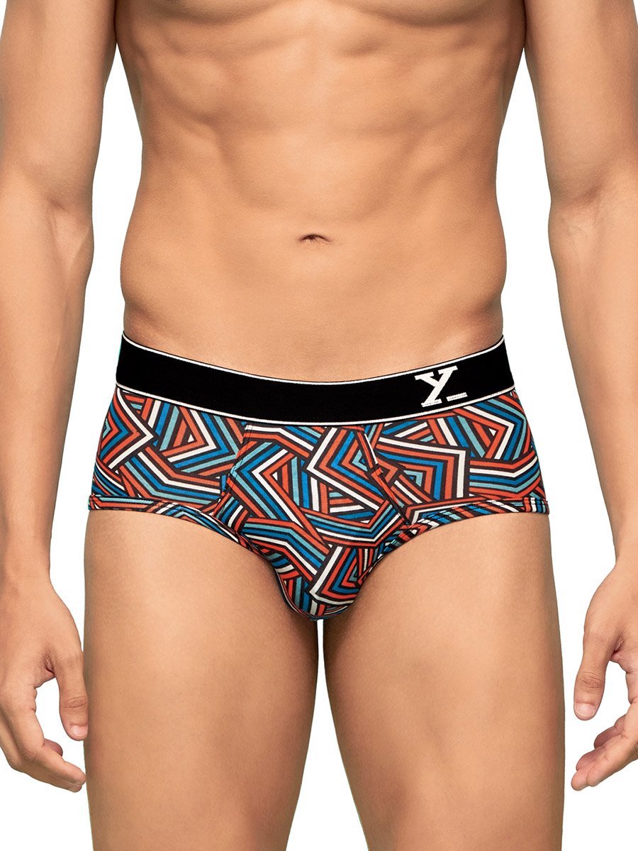 Pack of 2 - Men Cotton Stripes Parallax Briefs