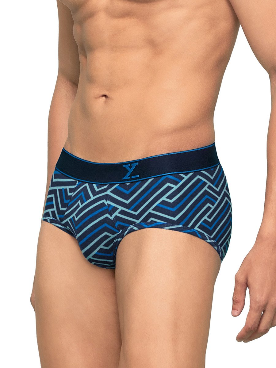 Pack of 2 - Men Cotton Stripes Parallax Briefs