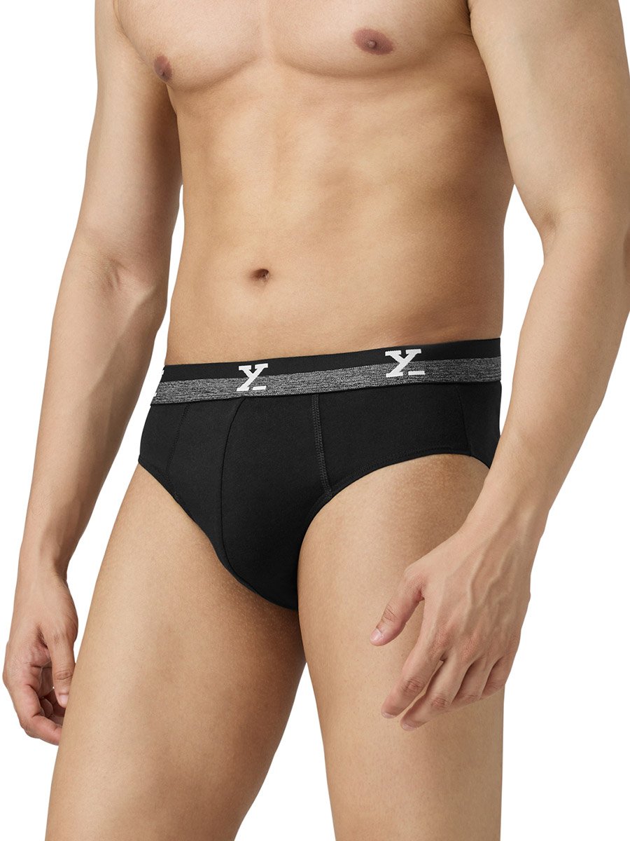 Pack of 2 - Men IntelliFresh Cotton Solid Briefs