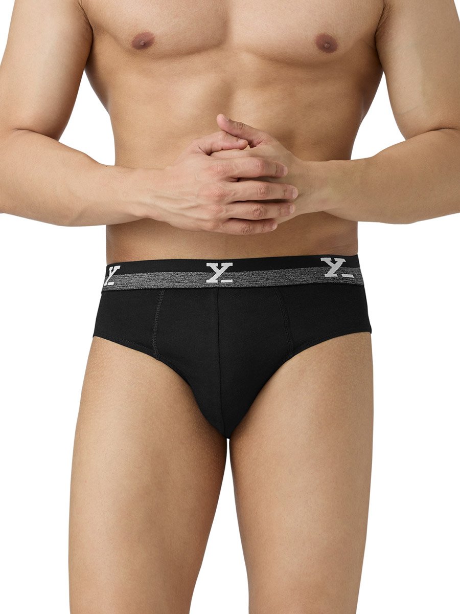 Pack of 2 - Men IntelliFresh Cotton Solid Briefs