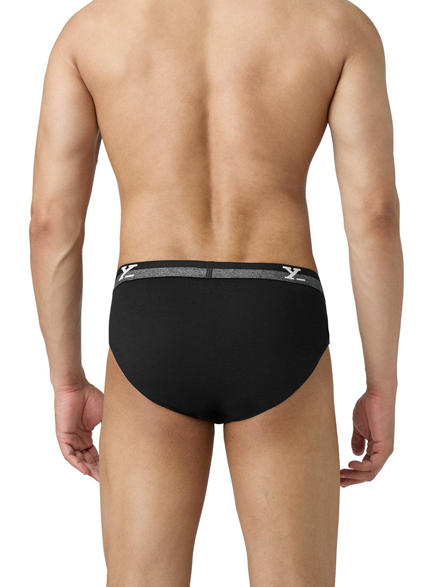 Pack of 2 - Men IntelliFresh Cotton Solid Briefs