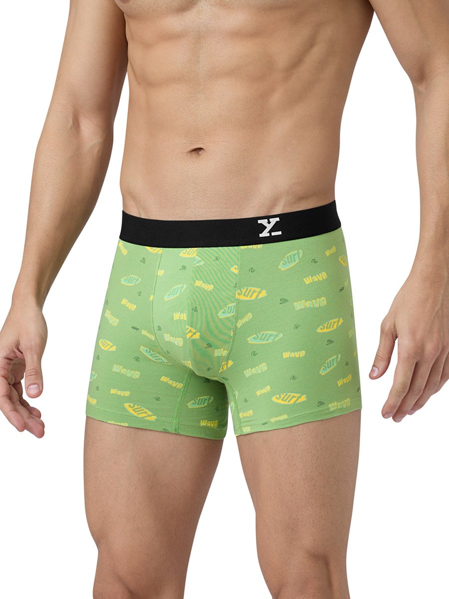 Pack of 2 - Men Surf Cotton Printed Trunks