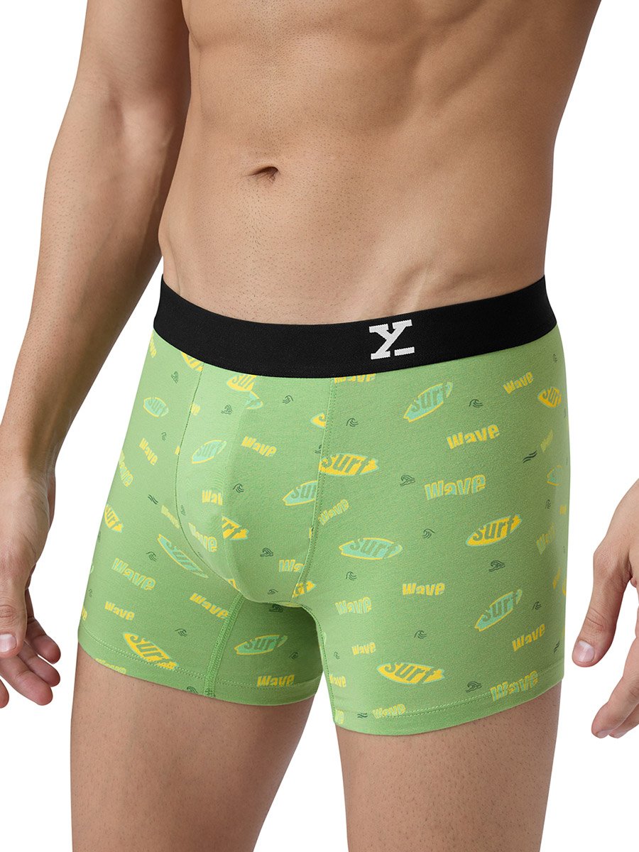 Pack of 2 - Men Surf Cotton Printed Trunks