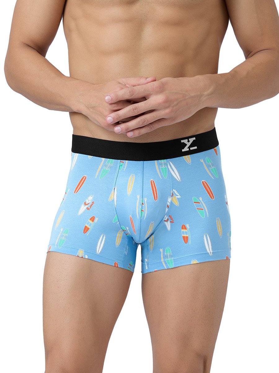 Pack of 2 - Men Surf Cotton Printed Trunks
