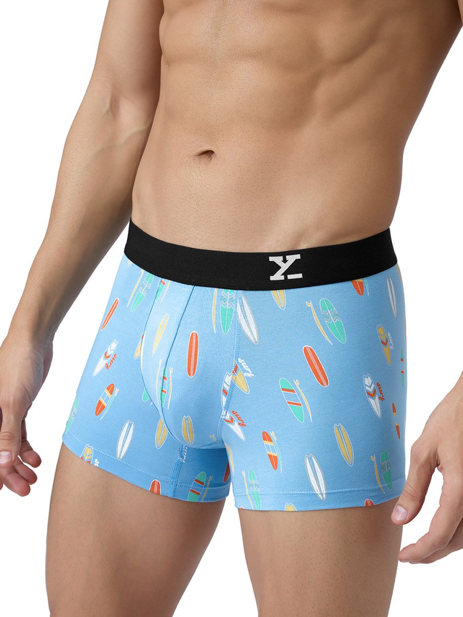 Pack of 2 - Men Surf Cotton Printed Trunks