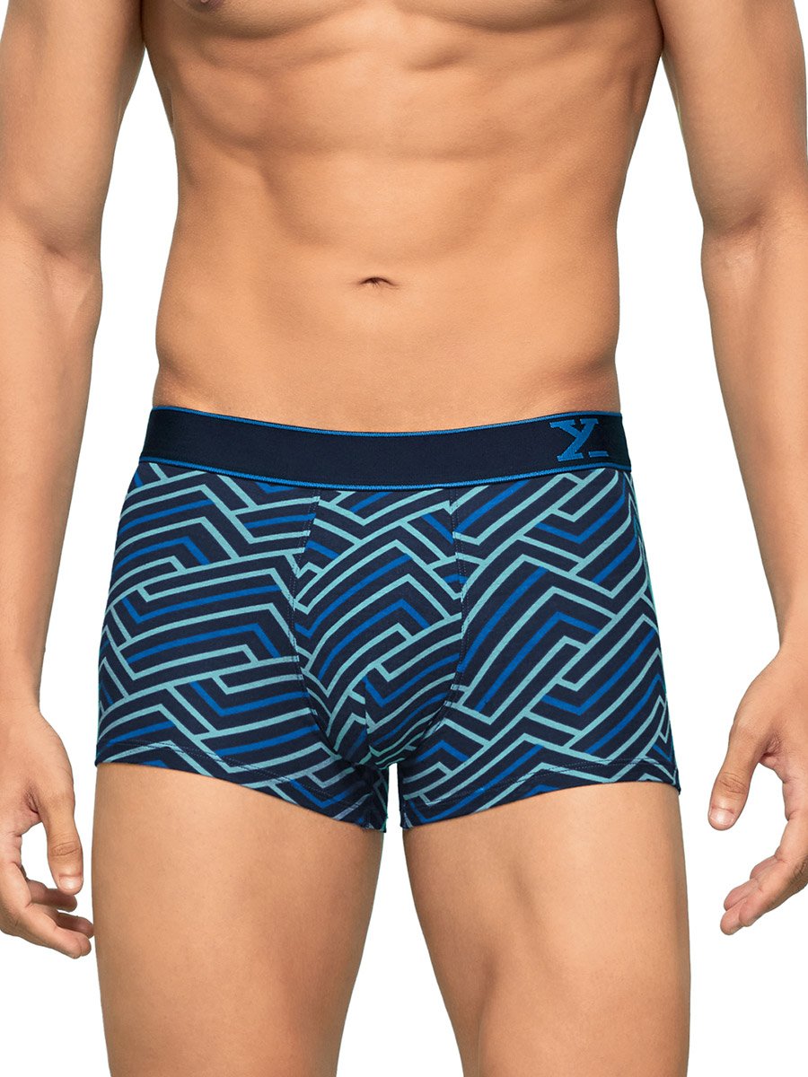 Pack of 2 - Men Printed Breathable Cotton Trunks