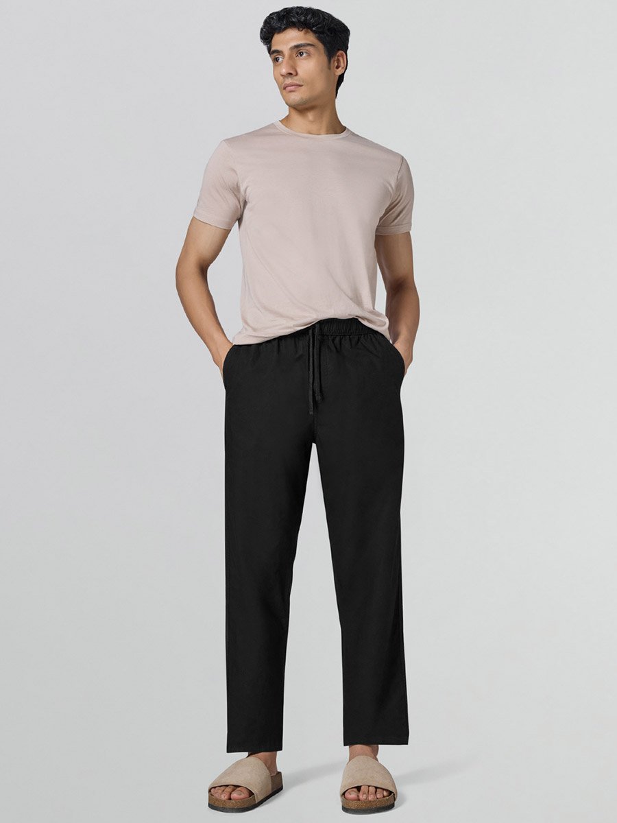 Men Solid Relaxed Fit 100% Cotton Pyjama