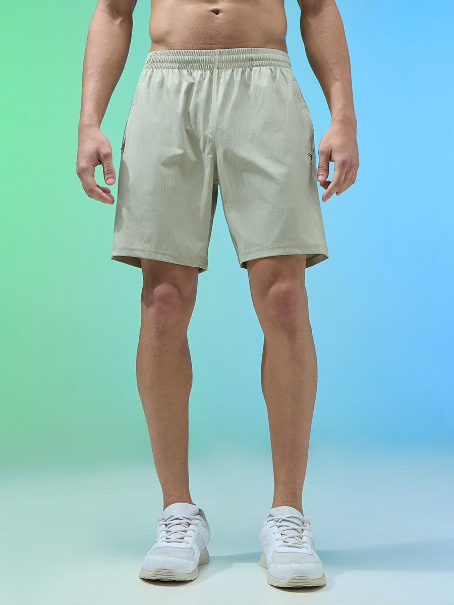 Men Solid Relaxed Fit Sports Shorts with TECHNOLITE