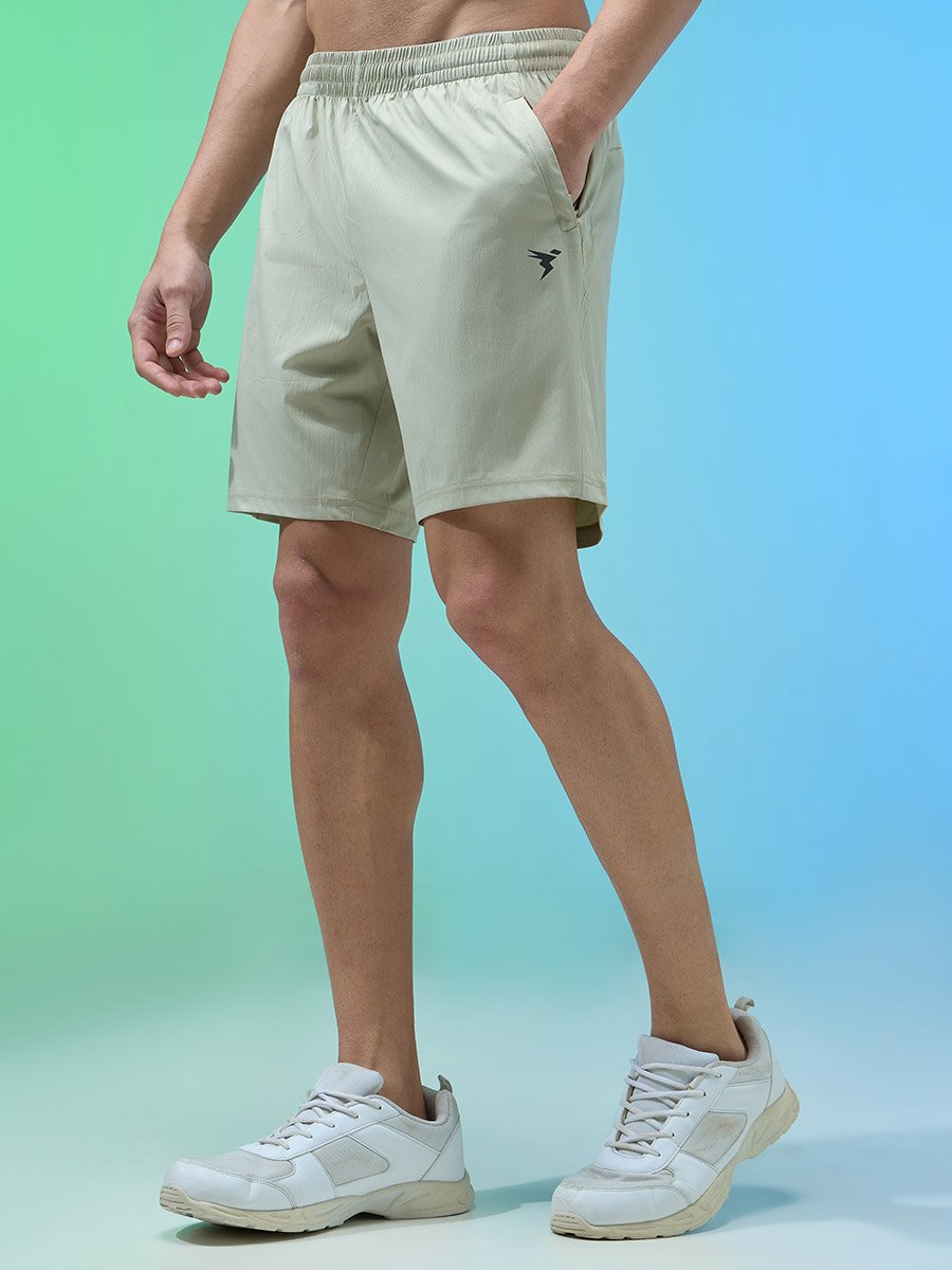 Men Solid Relaxed Fit Sports Shorts with TECHNOLITE