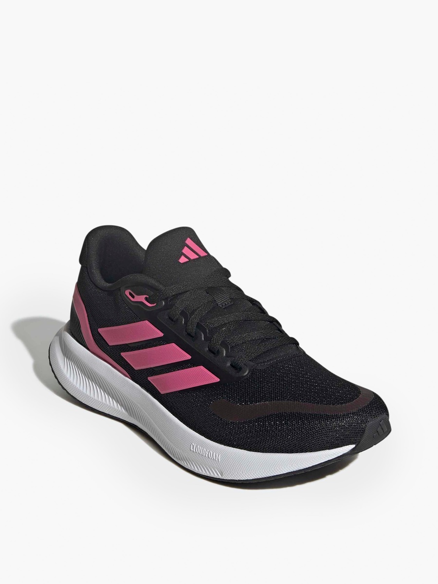Women RUNFALCON 5 W 3-Stripe Panelled Lace-Up Running Shoes