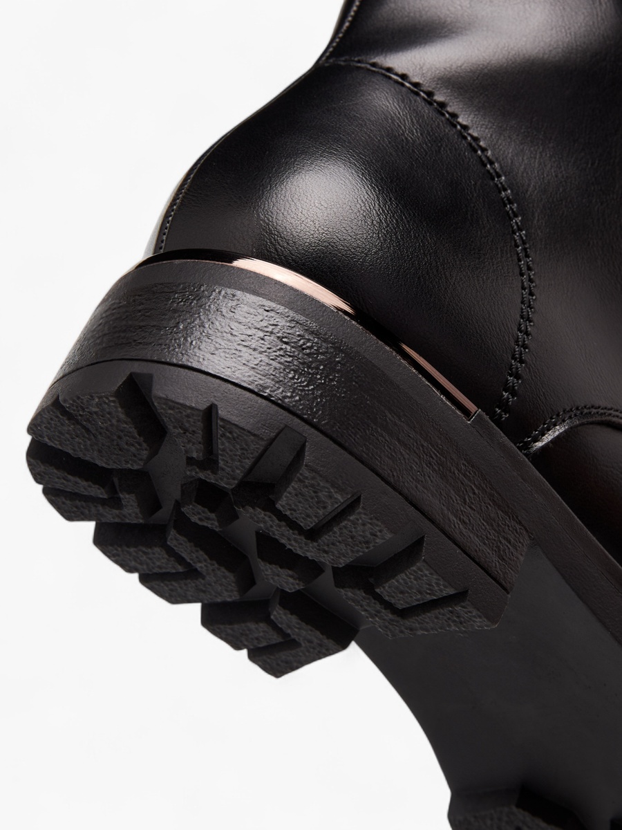 Women Panelled Lace-Up Ankle Boots