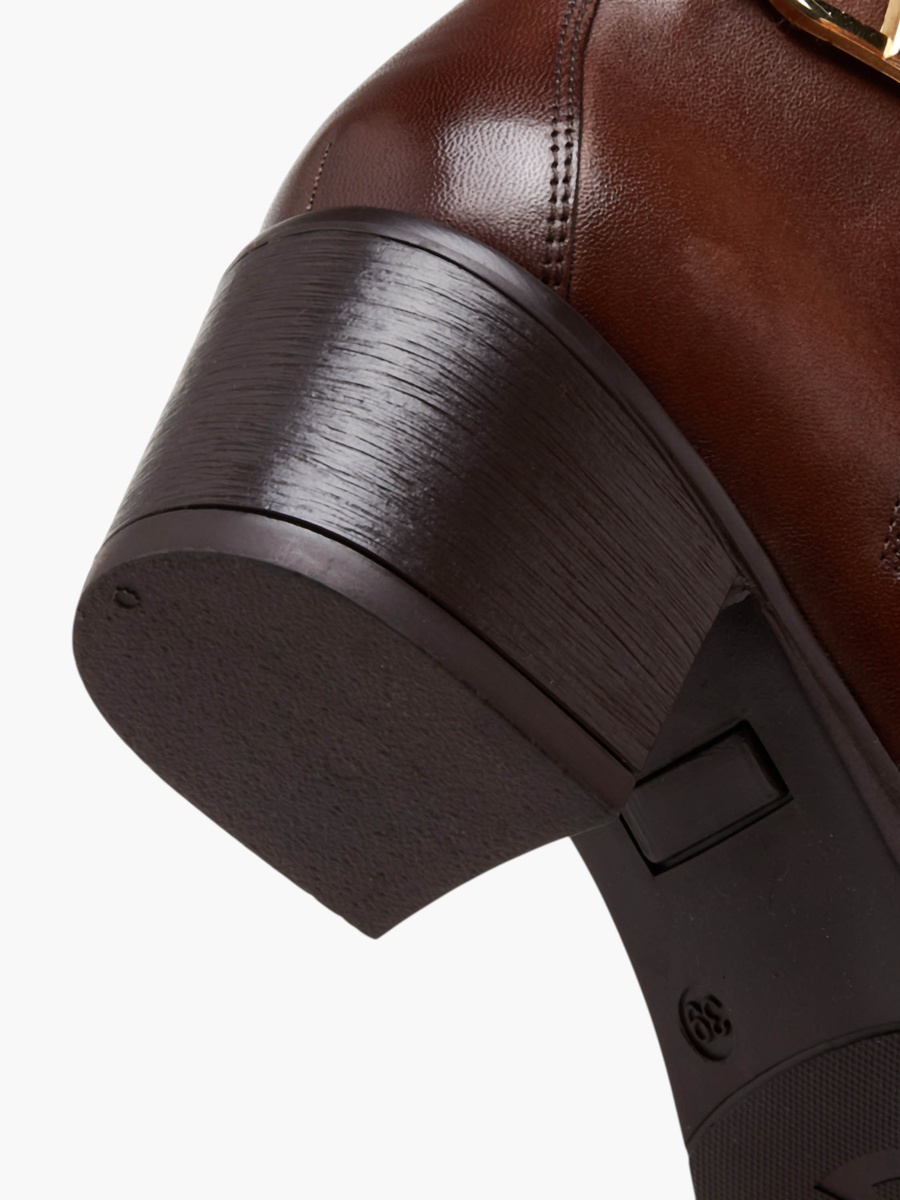 Women Buckle Accent Ankle Boots