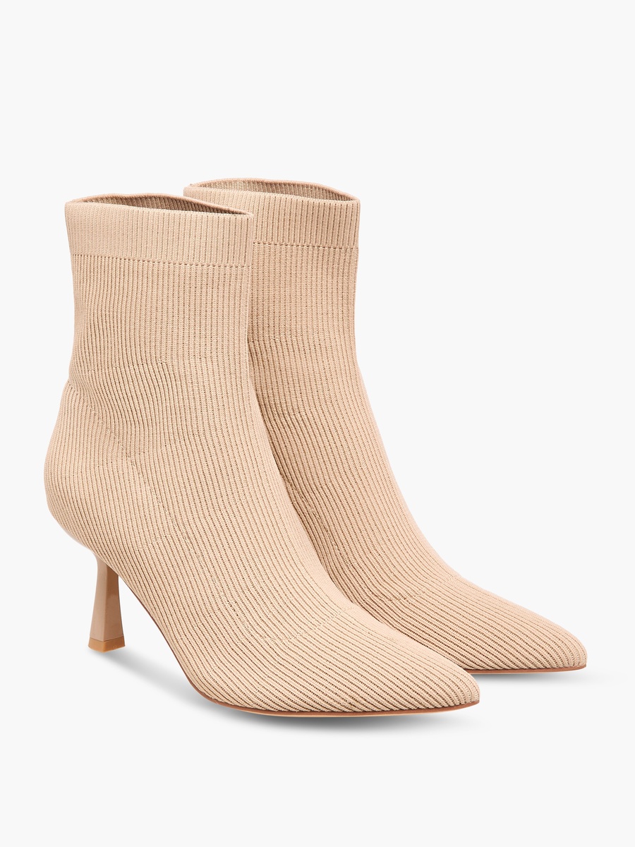 Women Slip-On Ankle Boots with Stiletto Heels