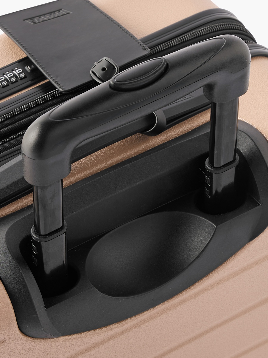 Textured Hardcase Luggage Trolley with Retractable Handle - 24 inches Check-in Bag - W 45 x D 28 x L 66 cm