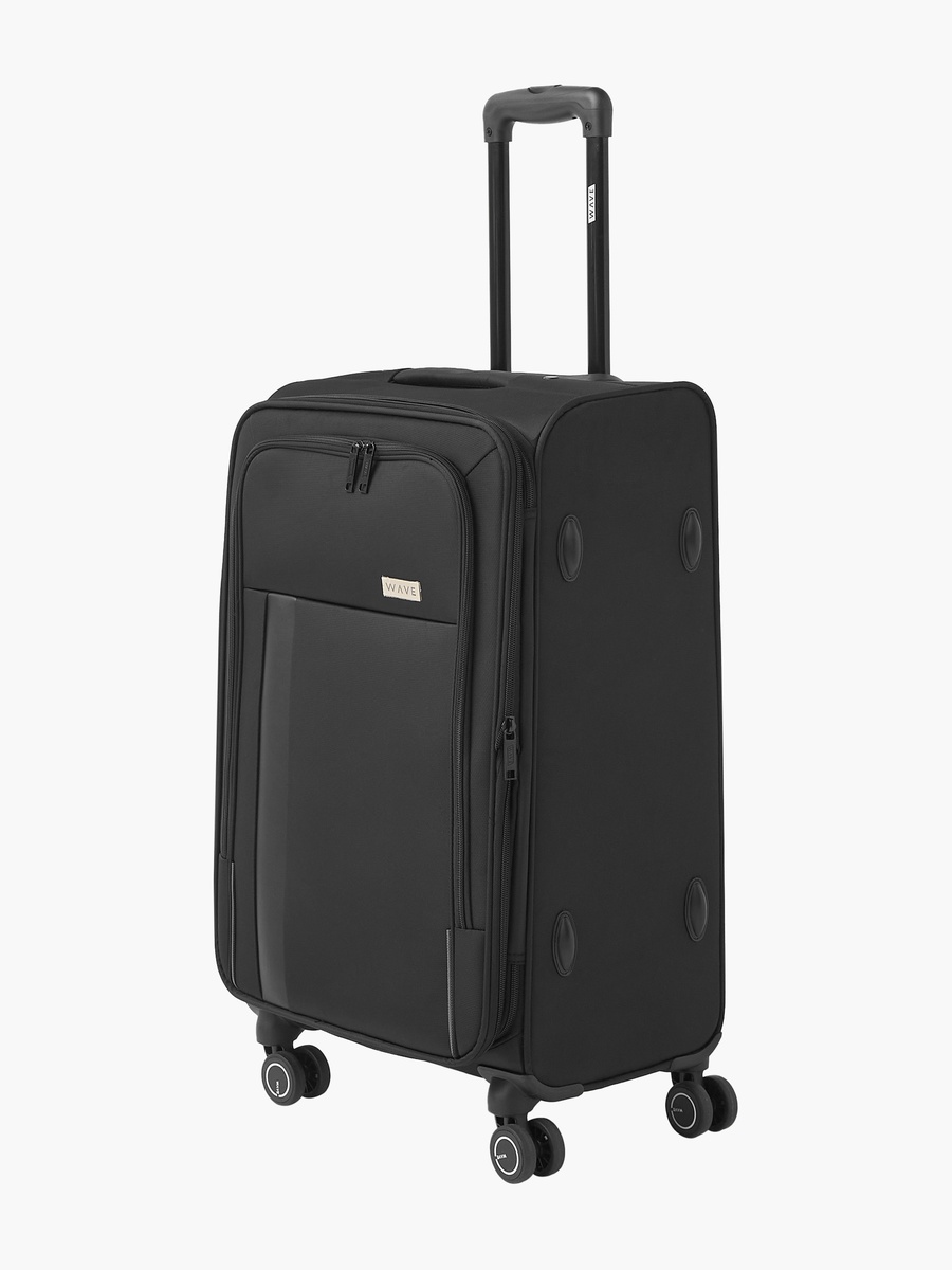 Solid Softcase Trolley Bag with Retractable Handle - Set of 3 - W 46 x D 33 x L 78 cm