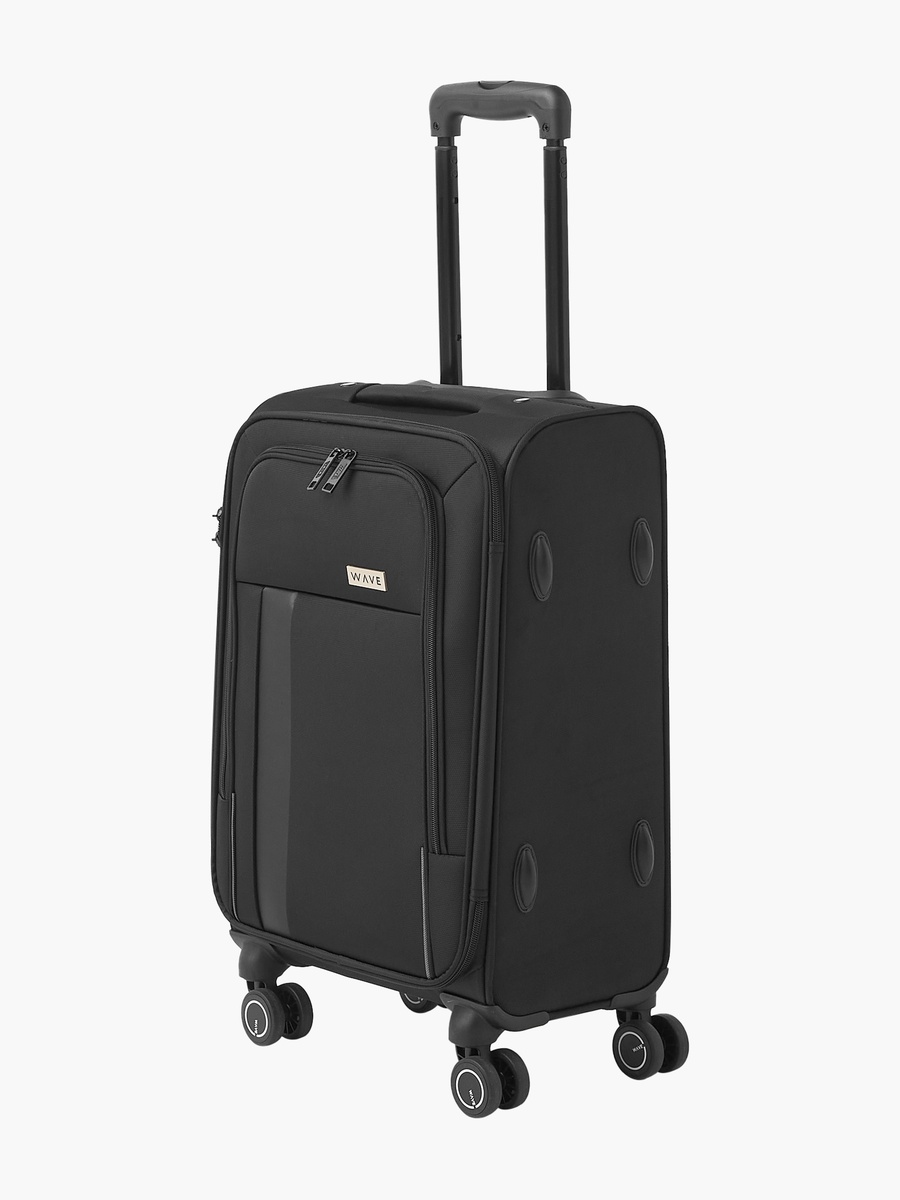 Solid Softcase Trolley Bag with Retractable Handle - Set of 3 - W 46 x D 33 x L 78 cm