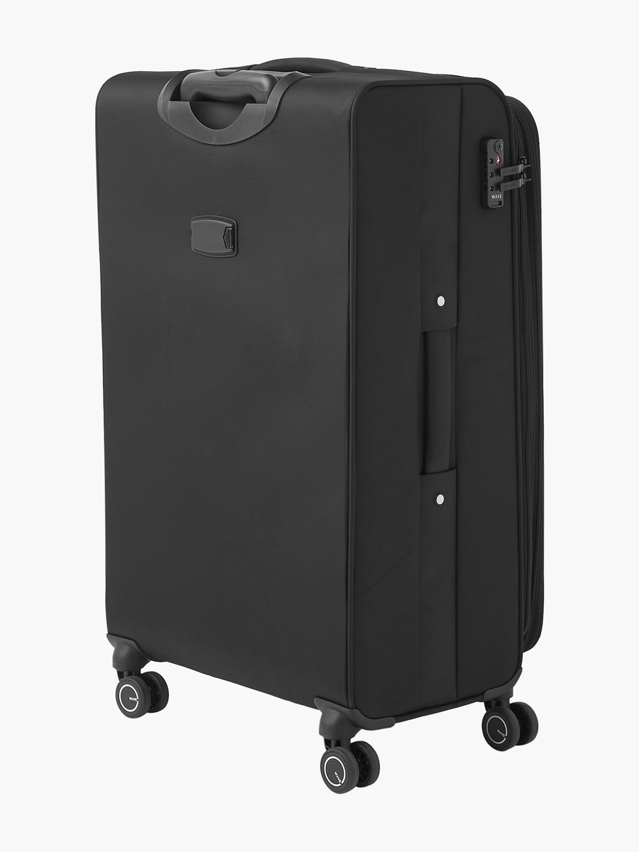 Solid Softcase Trolley Bag with Retractable Handle - Set of 3 - W 46 x D 33 x L 78 cm