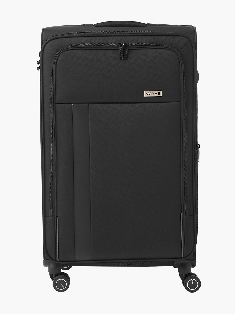 Solid Softcase Trolley Bag with Retractable Handle - Set of 3 - W 46 x D 33 x L 78 cm