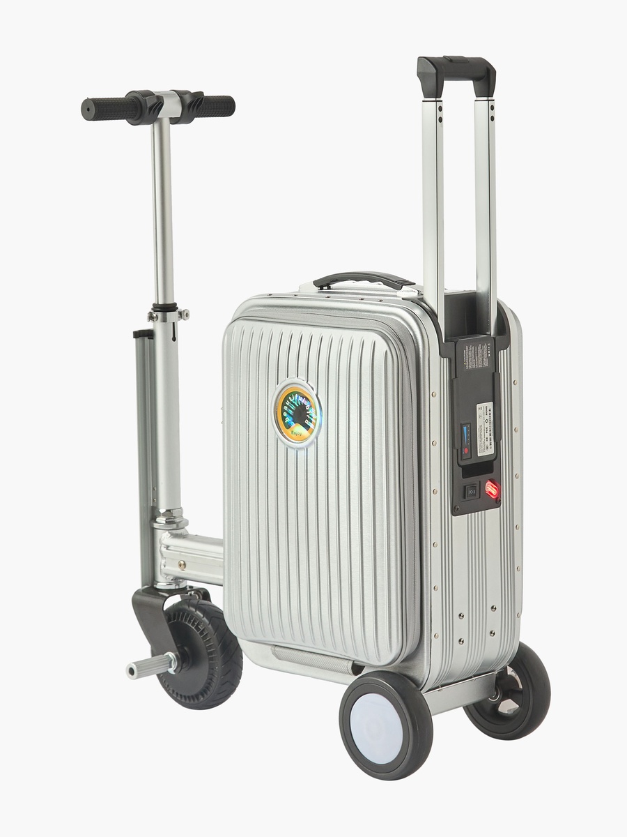 Electric Bike Luggage with Retractable Handlebar - W 36 x D 24 x L 55 cm