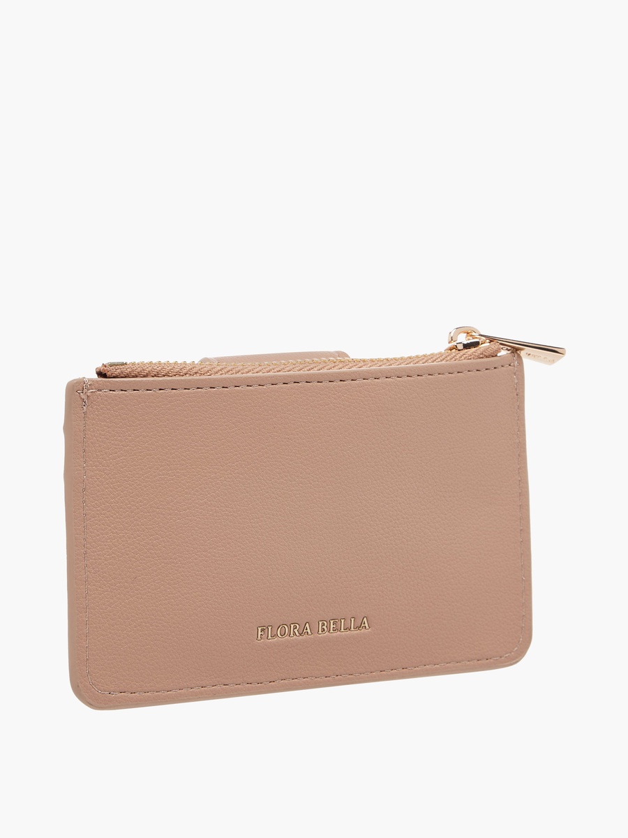 Solid Card Holder with Snap Button Closure - W 12.3 x D 2.5 x H 8 cm