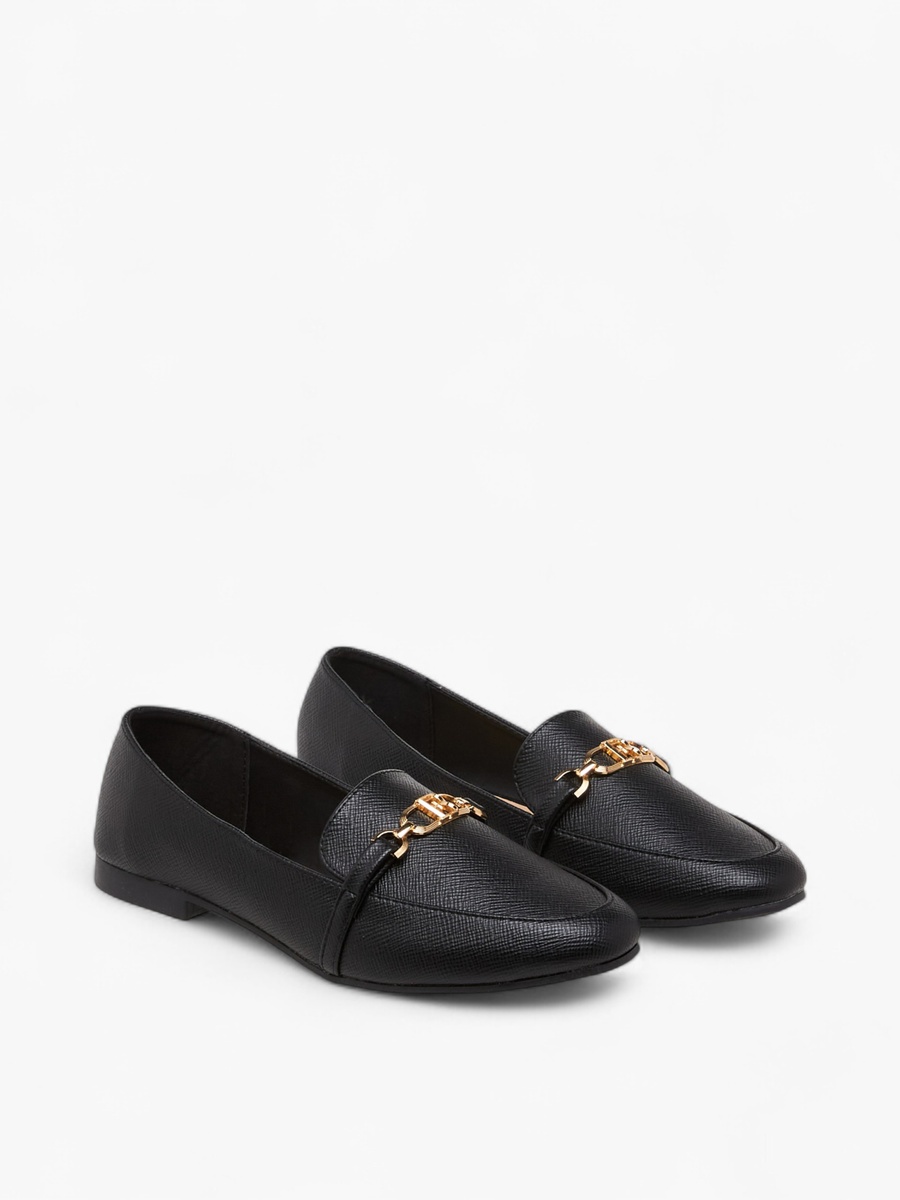 Women Metal Accent Loafers