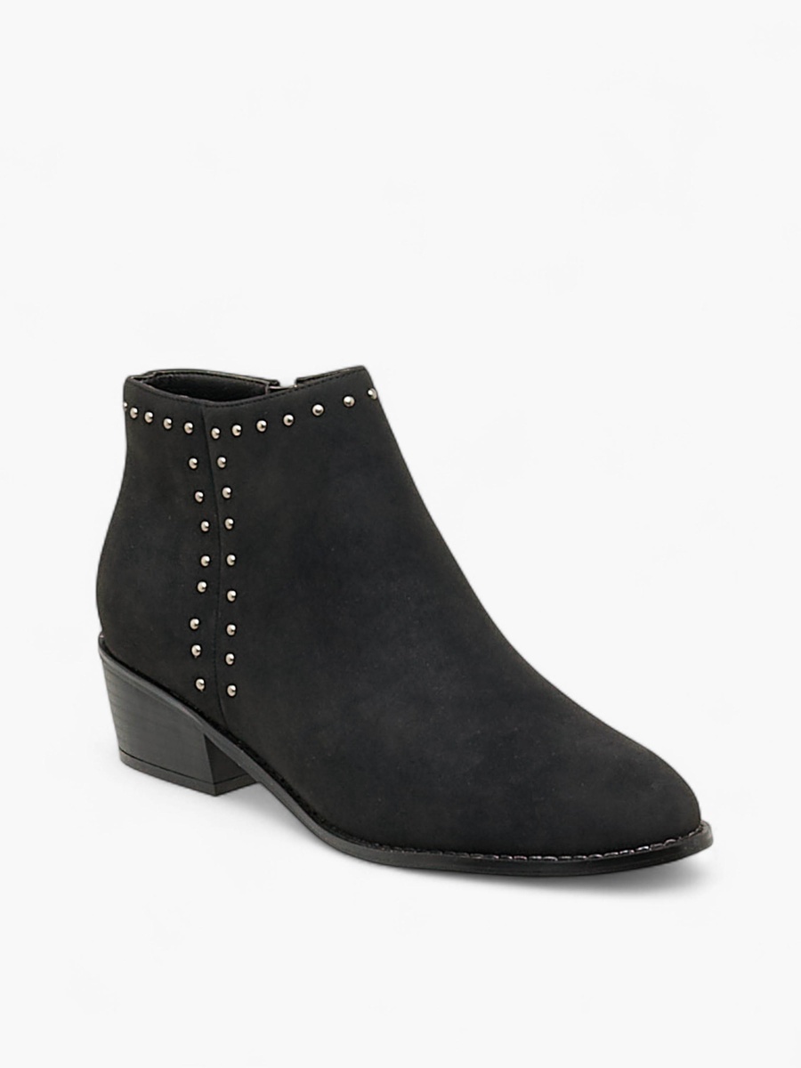Women Block Heel Ankle Boots