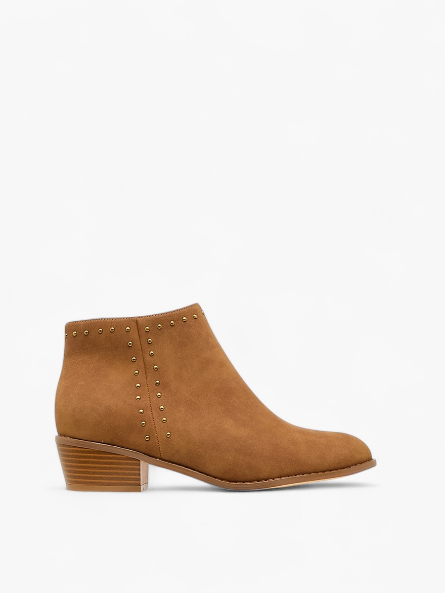 Women Block Heel Ankle Boots
