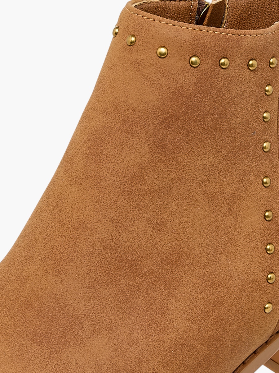 Women Block Heel Ankle Boots