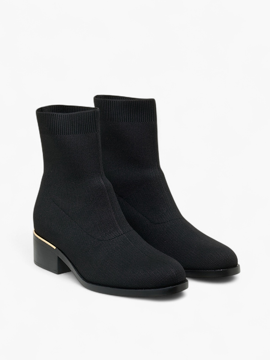 Women Block Heel Ankle Boots