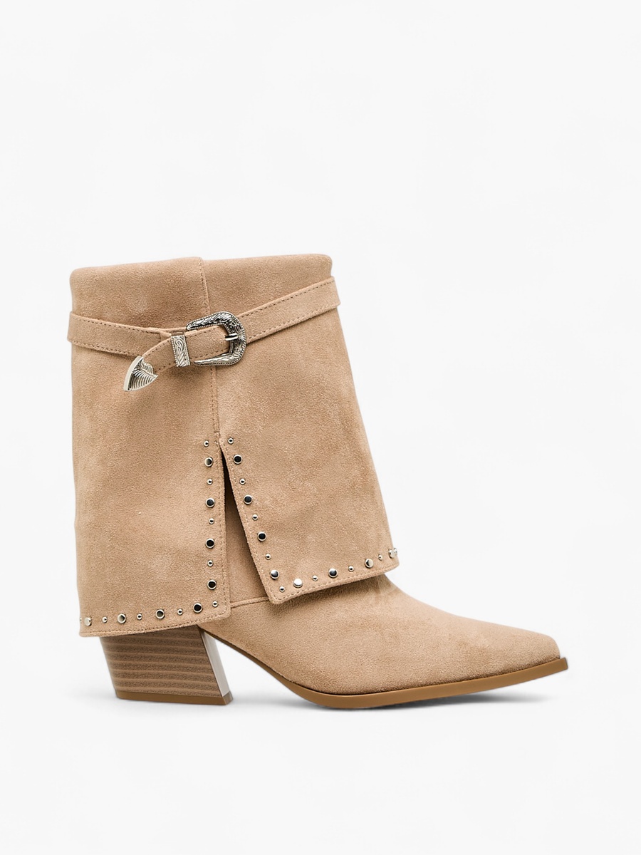 Women Block Heel Ankle Boots
