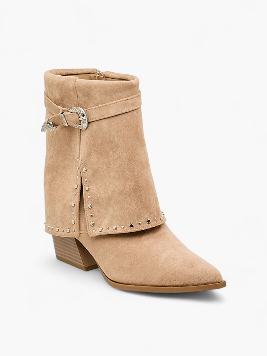 Women Block Heel Ankle Boots