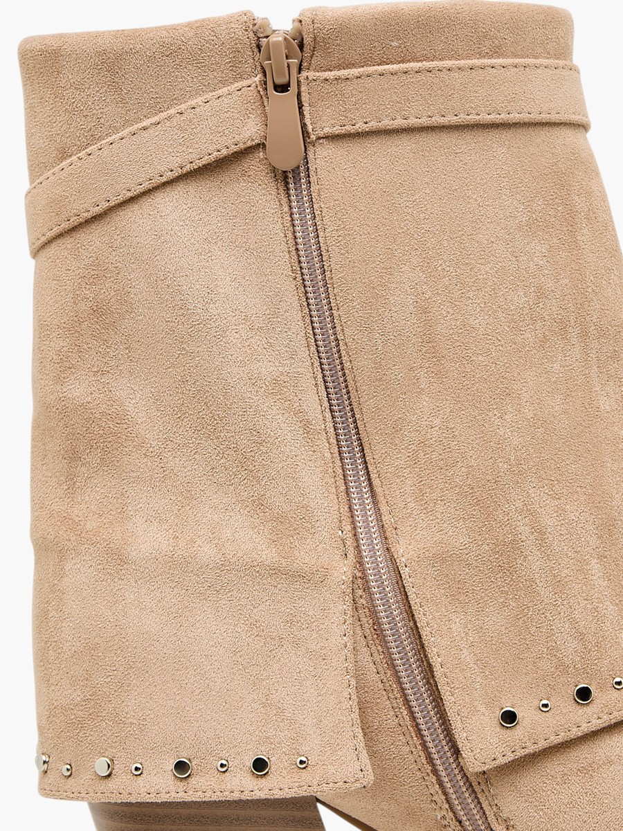 Women Block Heel Ankle Boots