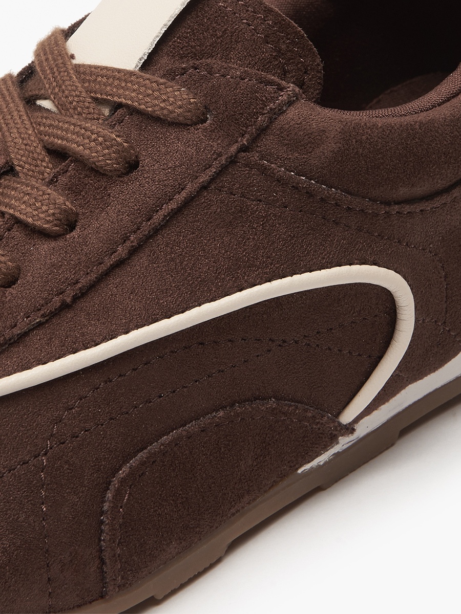 Women Panelled Lace-Up Sneakers