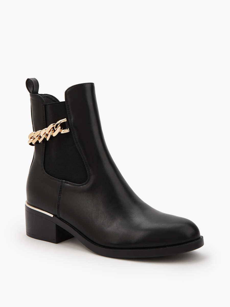 Women Block Heel Ankle Boots
