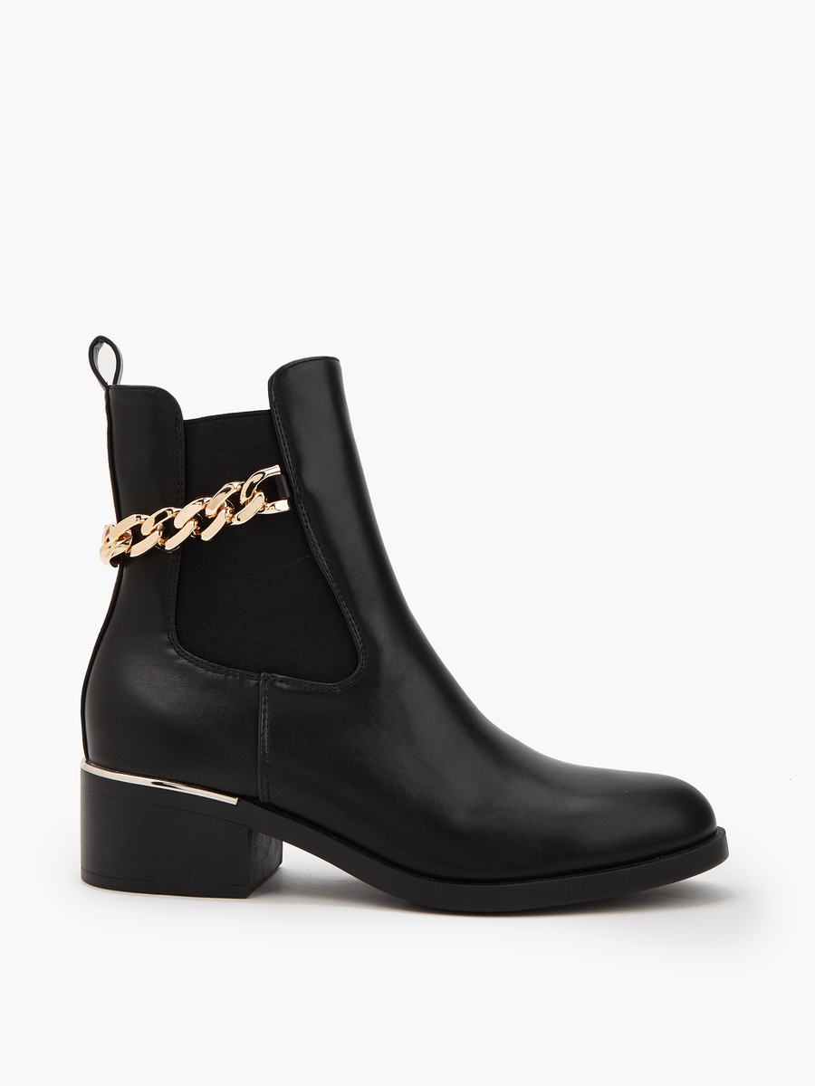 Women Block Heel Ankle Boots