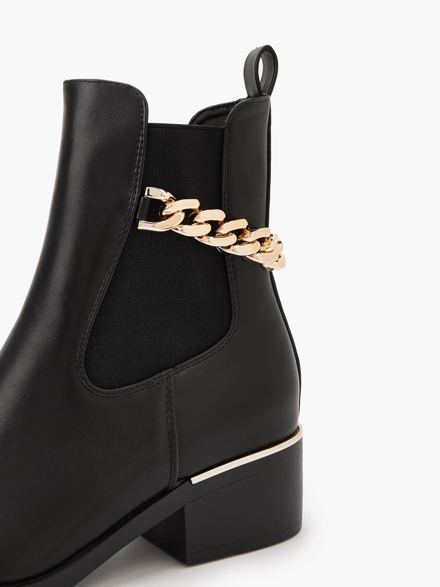 Women Block Heel Ankle Boots