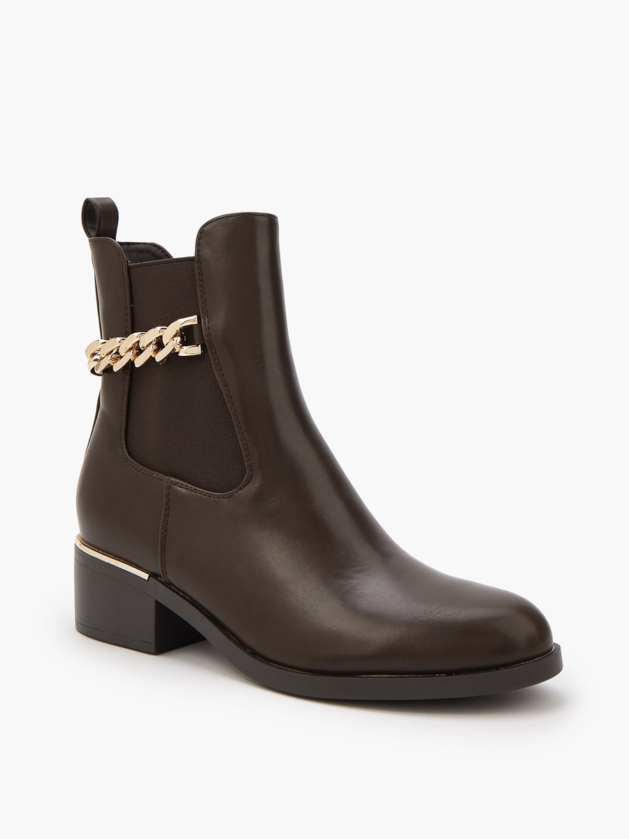 Women Block Heel Ankle Boots