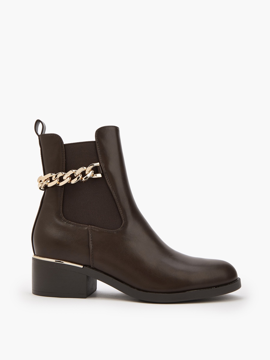 Women Block Heel Ankle Boots