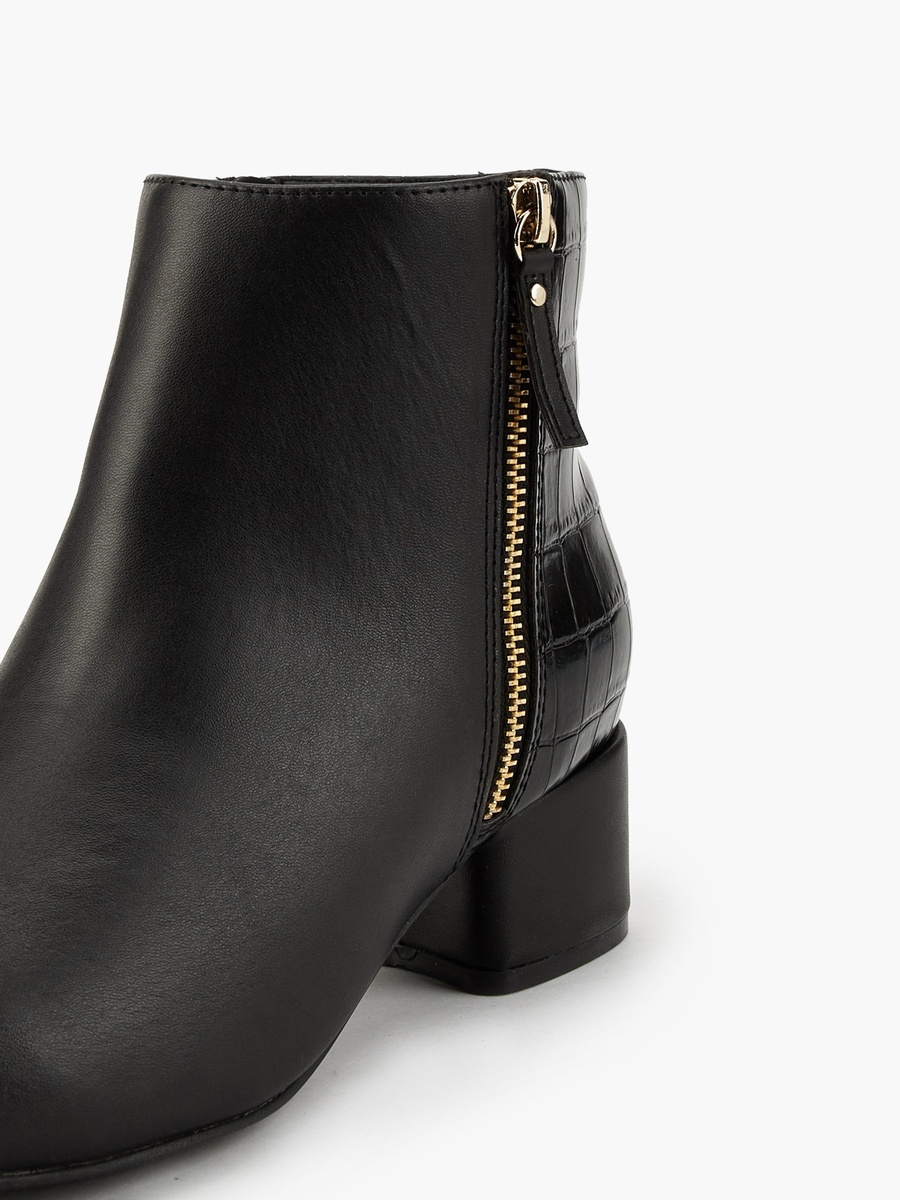 Women Zip Closure Ankle Boots