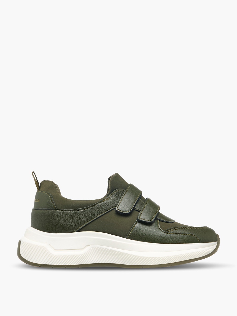 Women Sneakers with Hook and Loop Closure