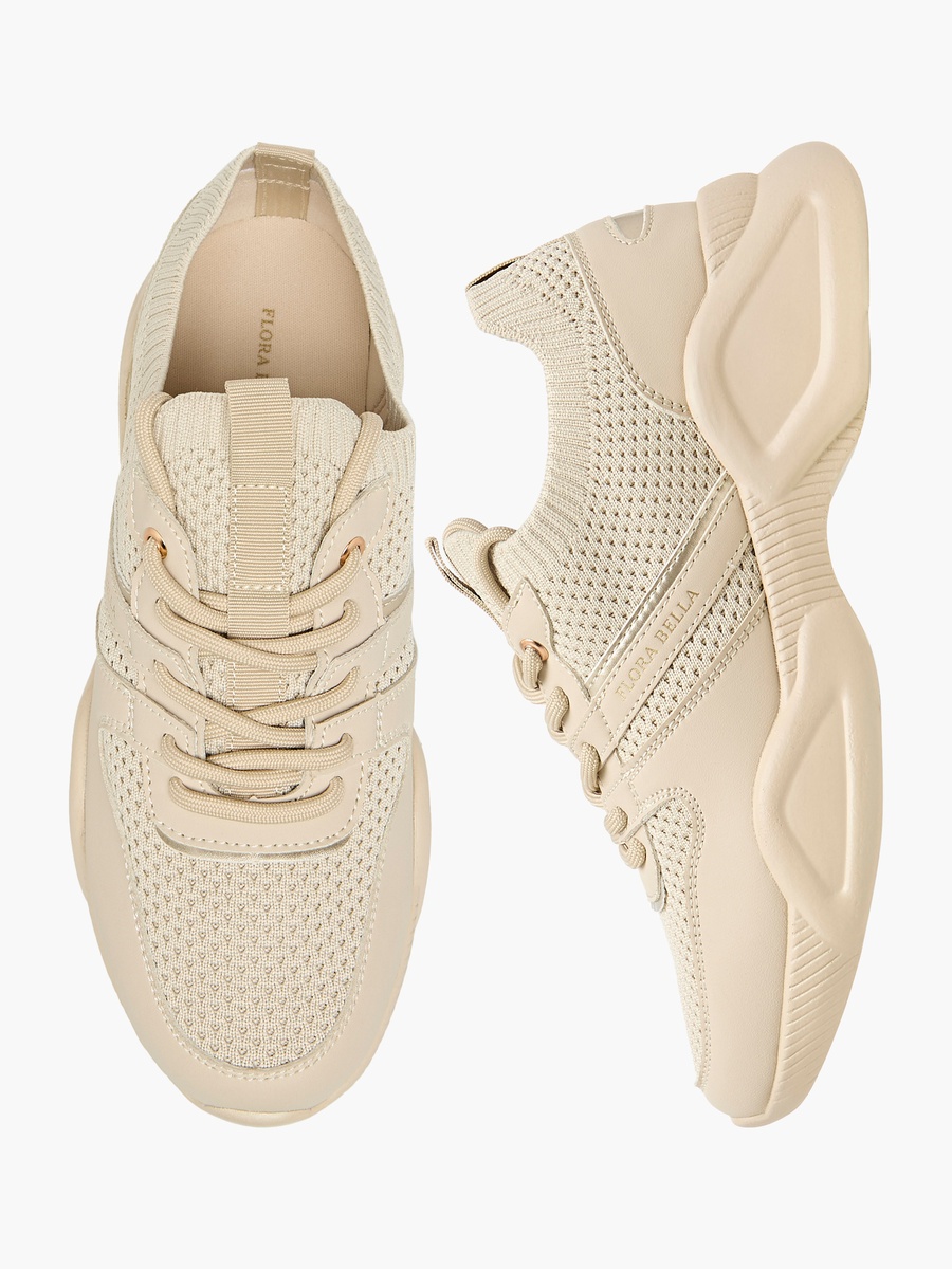 Textured Lace-Up Sneakers