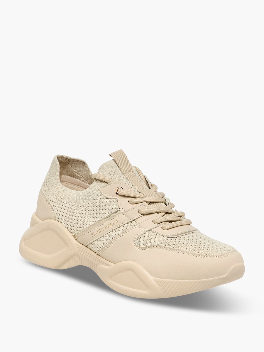 Textured Lace-Up Sneakers