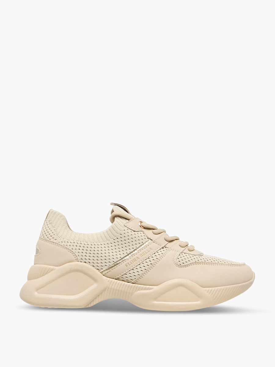 Textured Lace-Up Sneakers