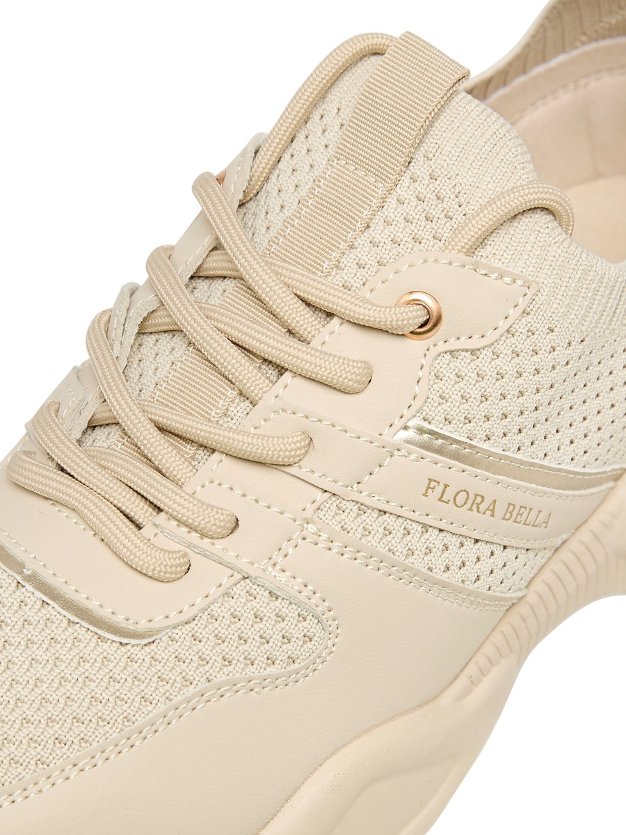 Textured Lace-Up Sneakers