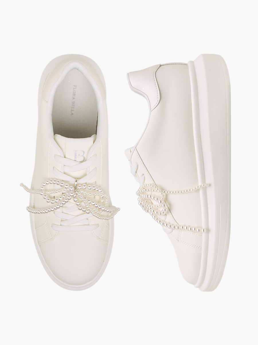 Women Pearl Embellished Sneakers